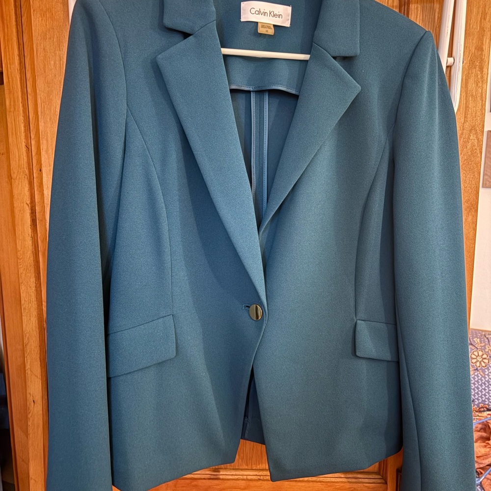Calvin Klein Teal Blazer